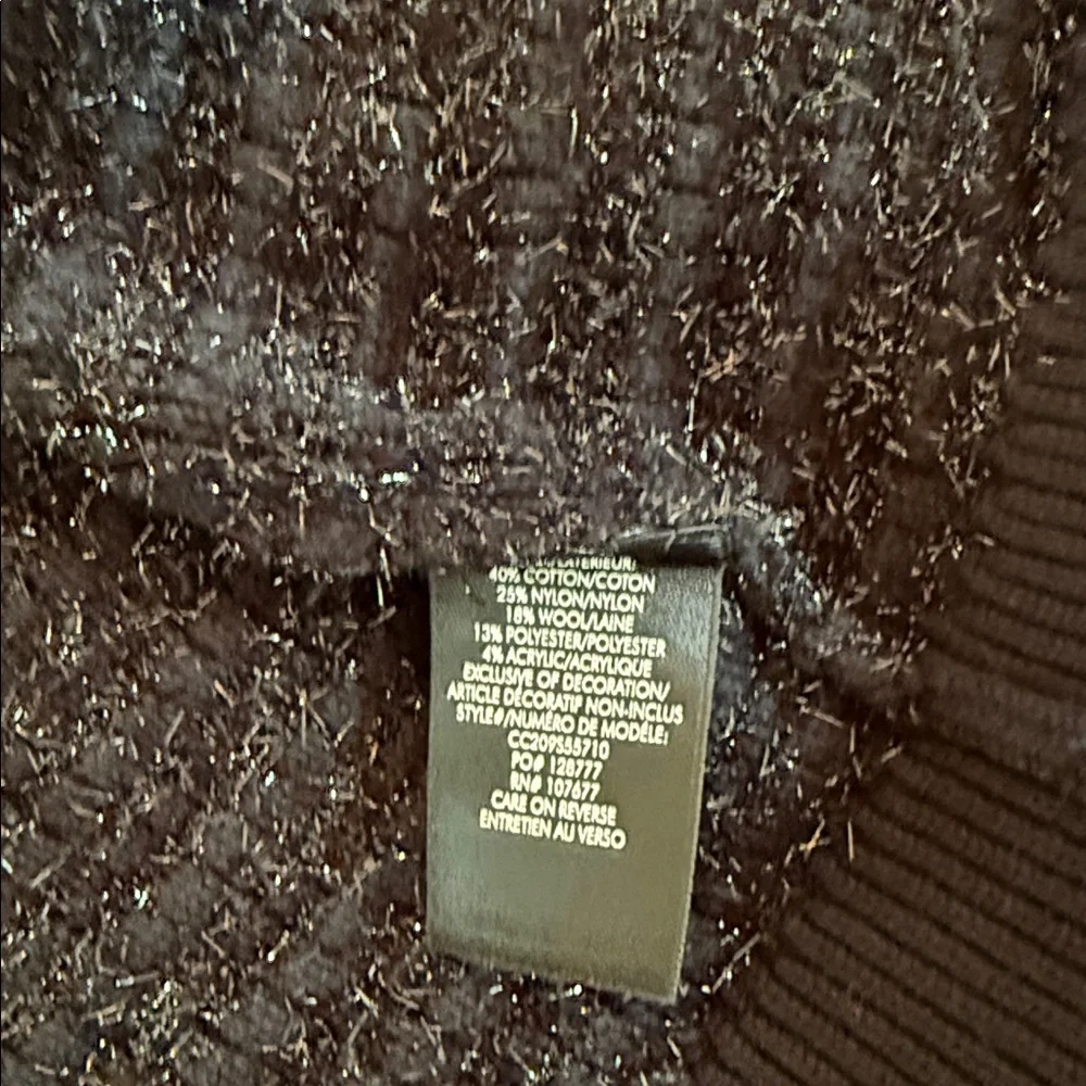 Alice + Olivia Black Cardigan with Silver Collar - Picture 5 of 10